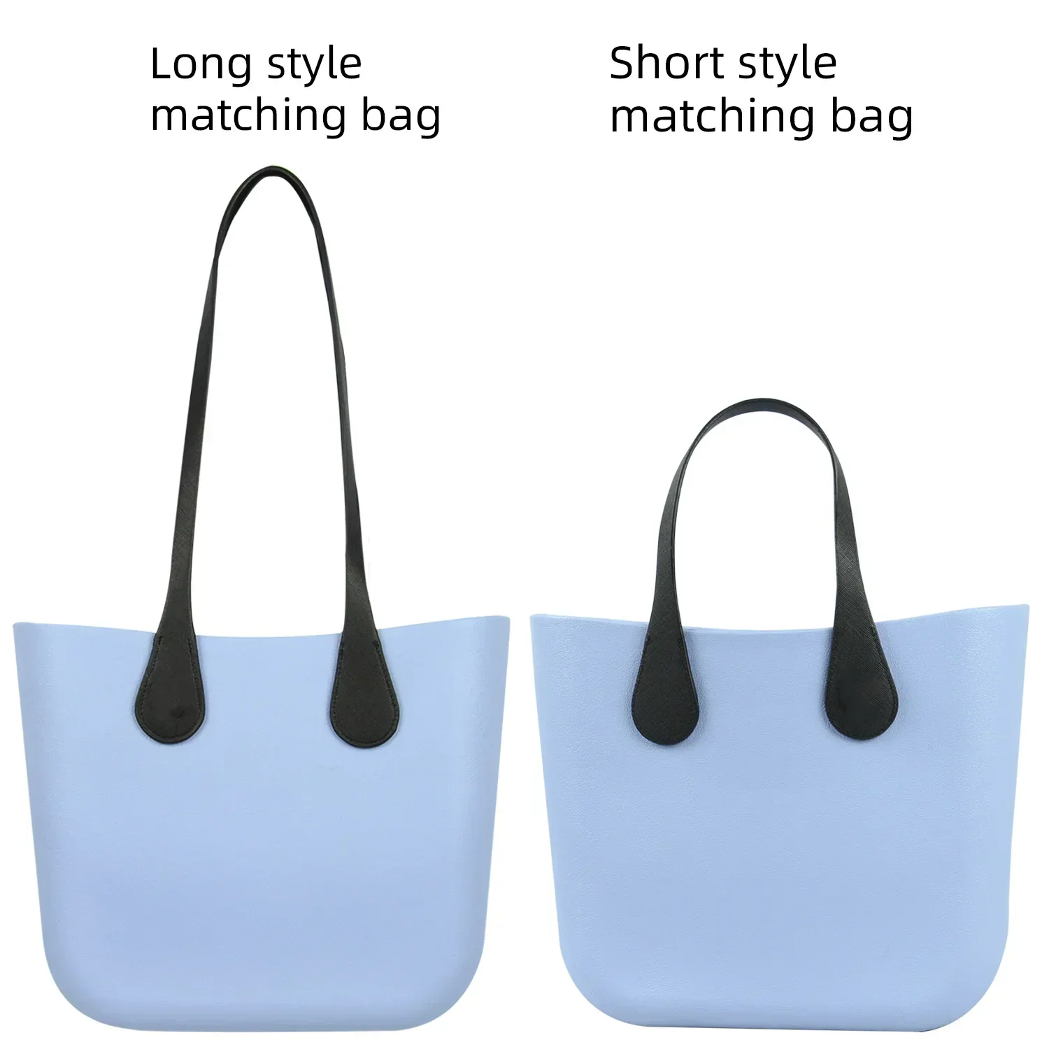 New Tanqu long short obag Slim pu leather Handles for O bag shoulder hand hold straps accessories 5
