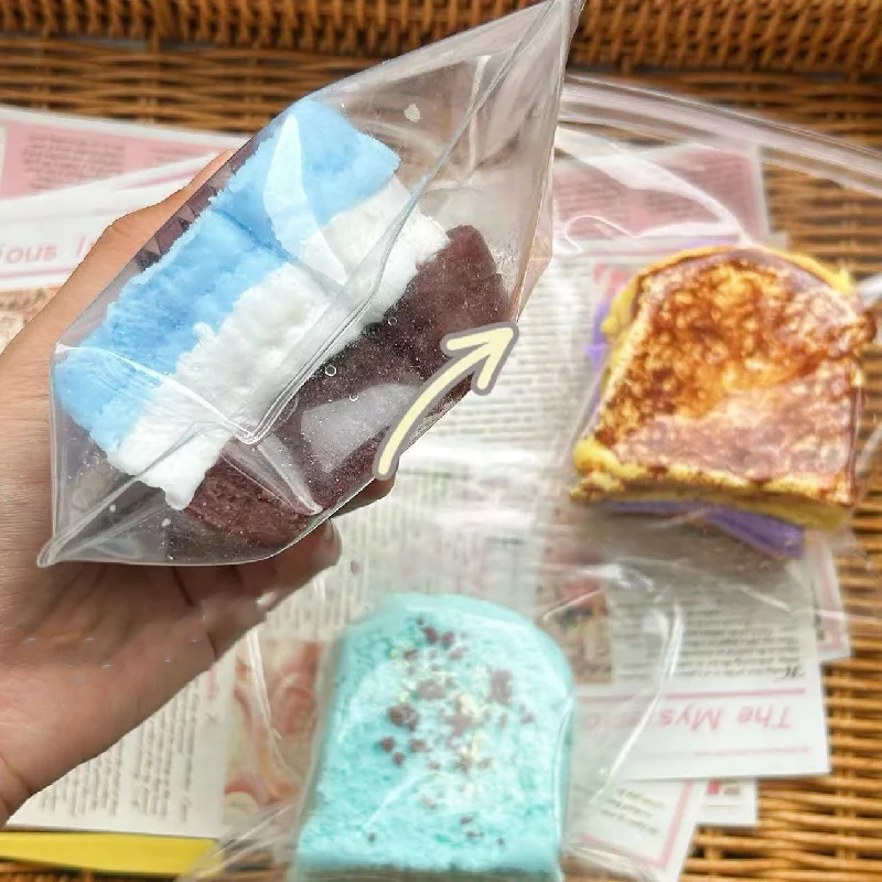 매우 두꺼운 진한 베이지 민트 토스트 빵, 스퀴시 감압 장난감, 슈퍼 소프트 워..