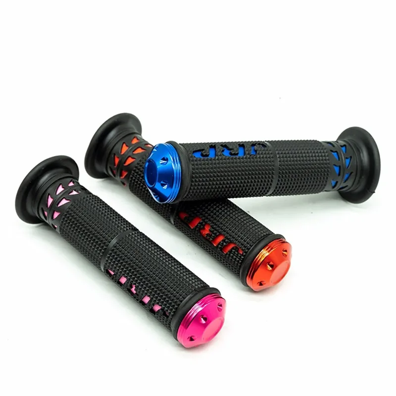 Paire De Poignées De Guidon Vélo Universelles En Caoutchouc TPR Noir - 2 Pièces