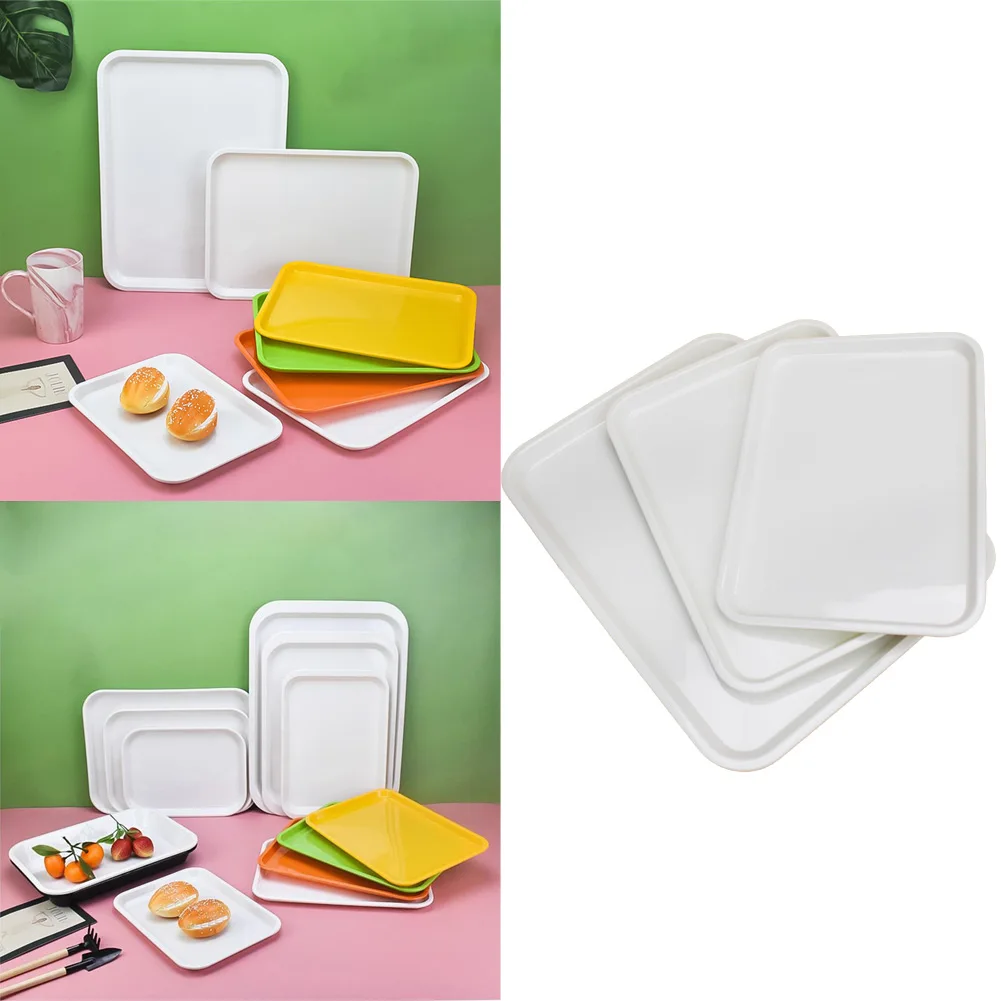 Rectangular Tray Food Serving Tray For tableware smooth/tasteless/resistant to falling Rectangular Serving Tray Kitchenware 5