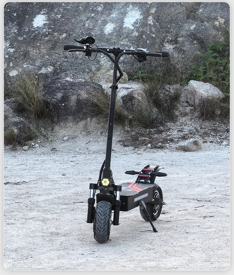 BOYUEDA Q7Pro Elektroroller 10 Zoll Erwachsenen E-Scooter mit 52V19AH Akku Geräuscharme Reifen Faltbar Doppelantrieb – Detail 18