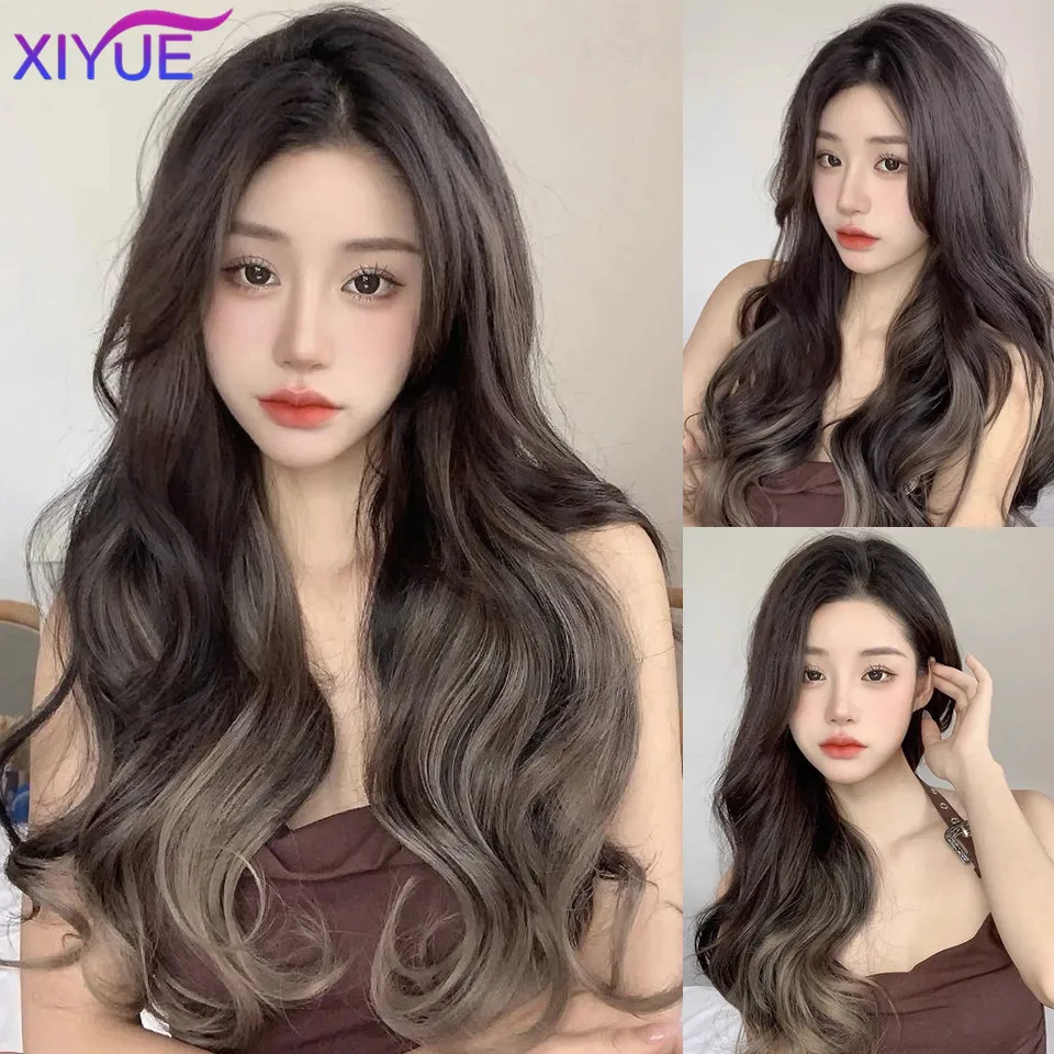 XiYUE   Synthetic U-shaped wig piece one piece wig women's long hair naturally fluffy and increases hair volume