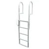 Aluminum Dock Ladder 5-Step Sliding Design Sturdy Construction Easy Assembly 1