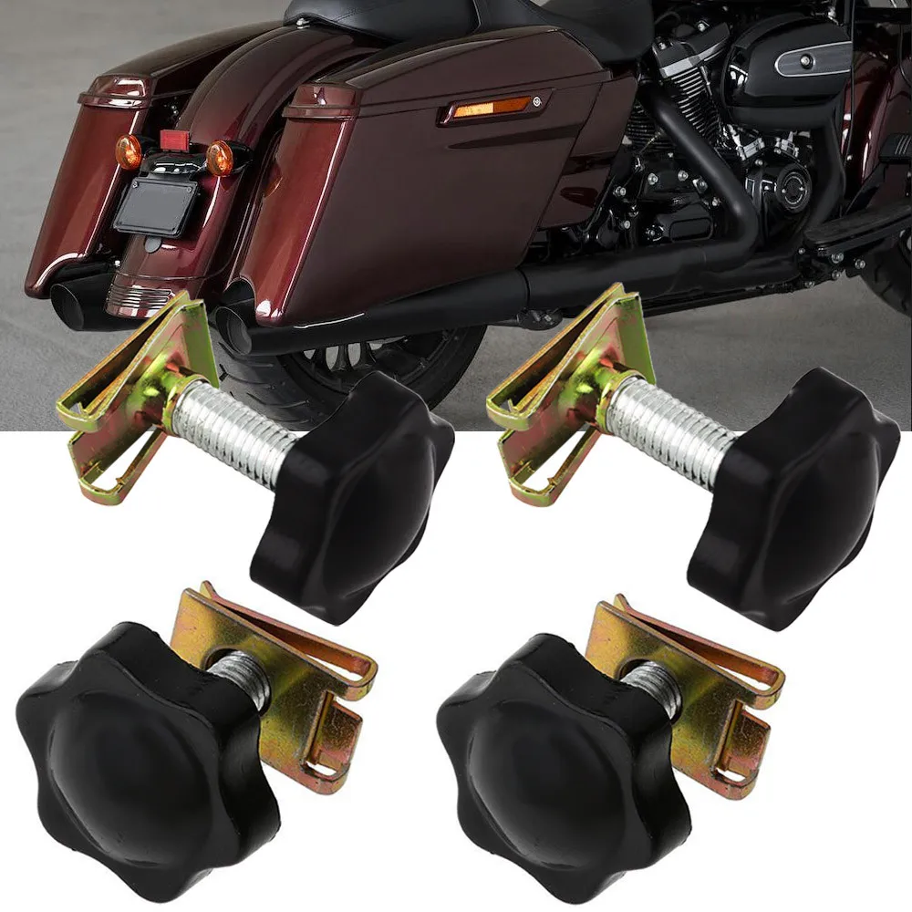 

Motorcycle Saddlebag Lock Mounting Security Theft Deterrent Hardware Screw Bolt For Harley Touring Road King Ultra-Classic 93-16