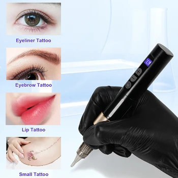 LED Digital Multifunction Professional Wireless Rotate Tattoo Machine