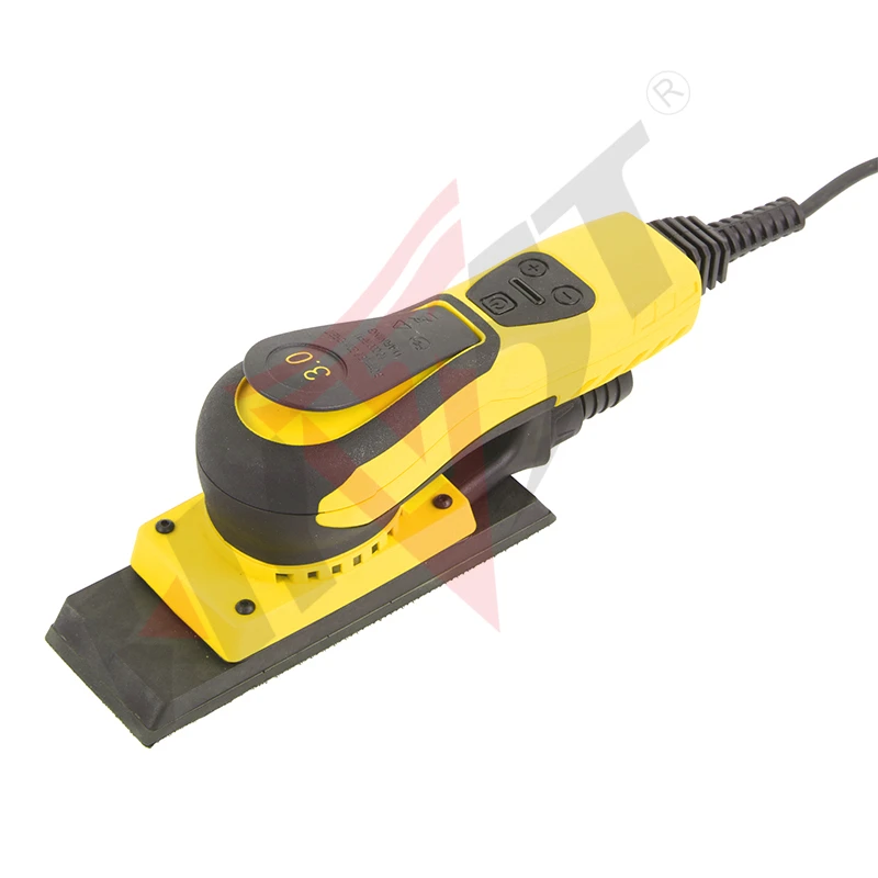 HYVST Electric Square Brushless Random Orbital Sander Corded concrete Orbital grinder for Woodworking Drywall Sanding Polishing electric polisher,electric orbital sander