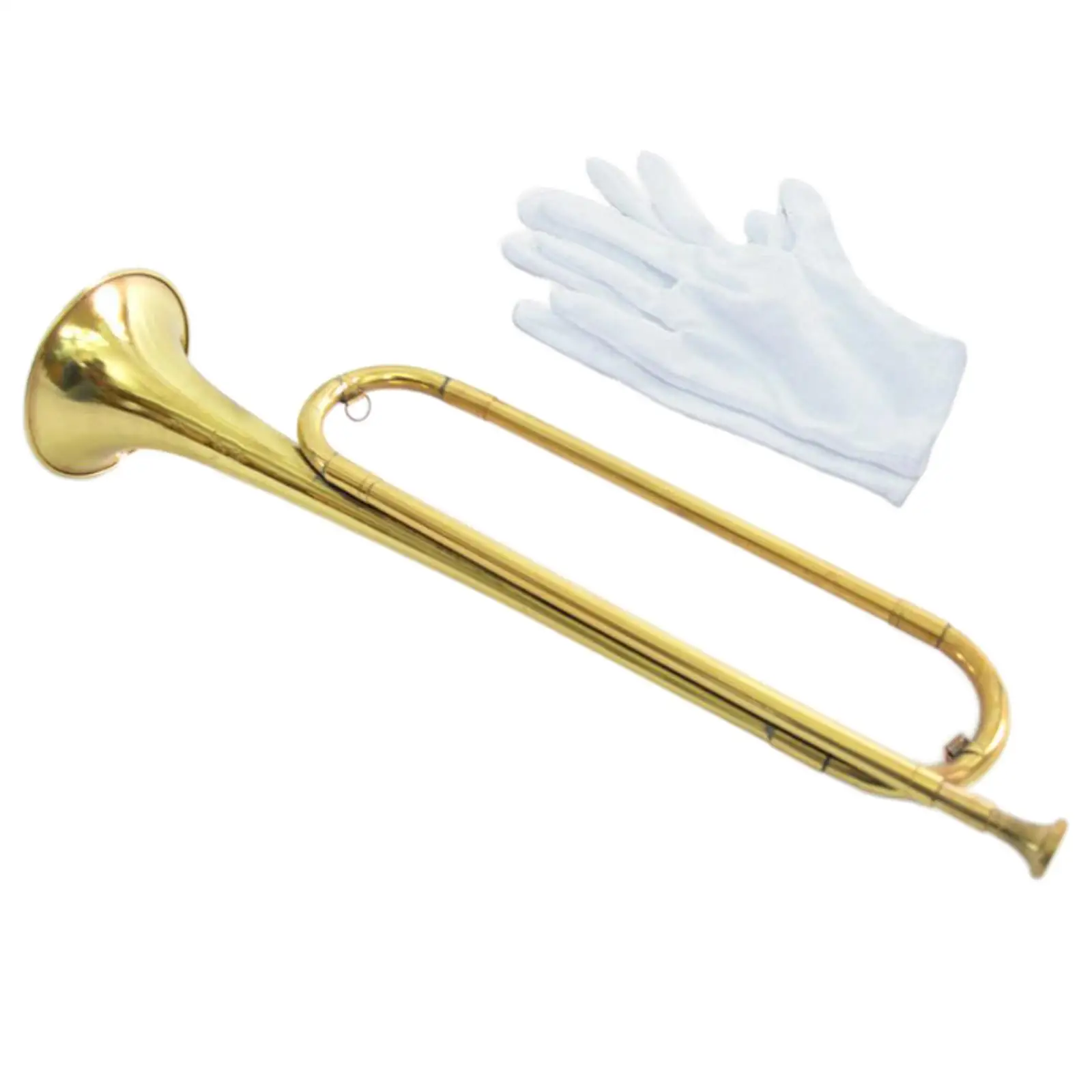 Antique Style BB Bugle Portable Musical Instrument Brass Blowing Cavalry for Beginners,Musical Instrument Accessories