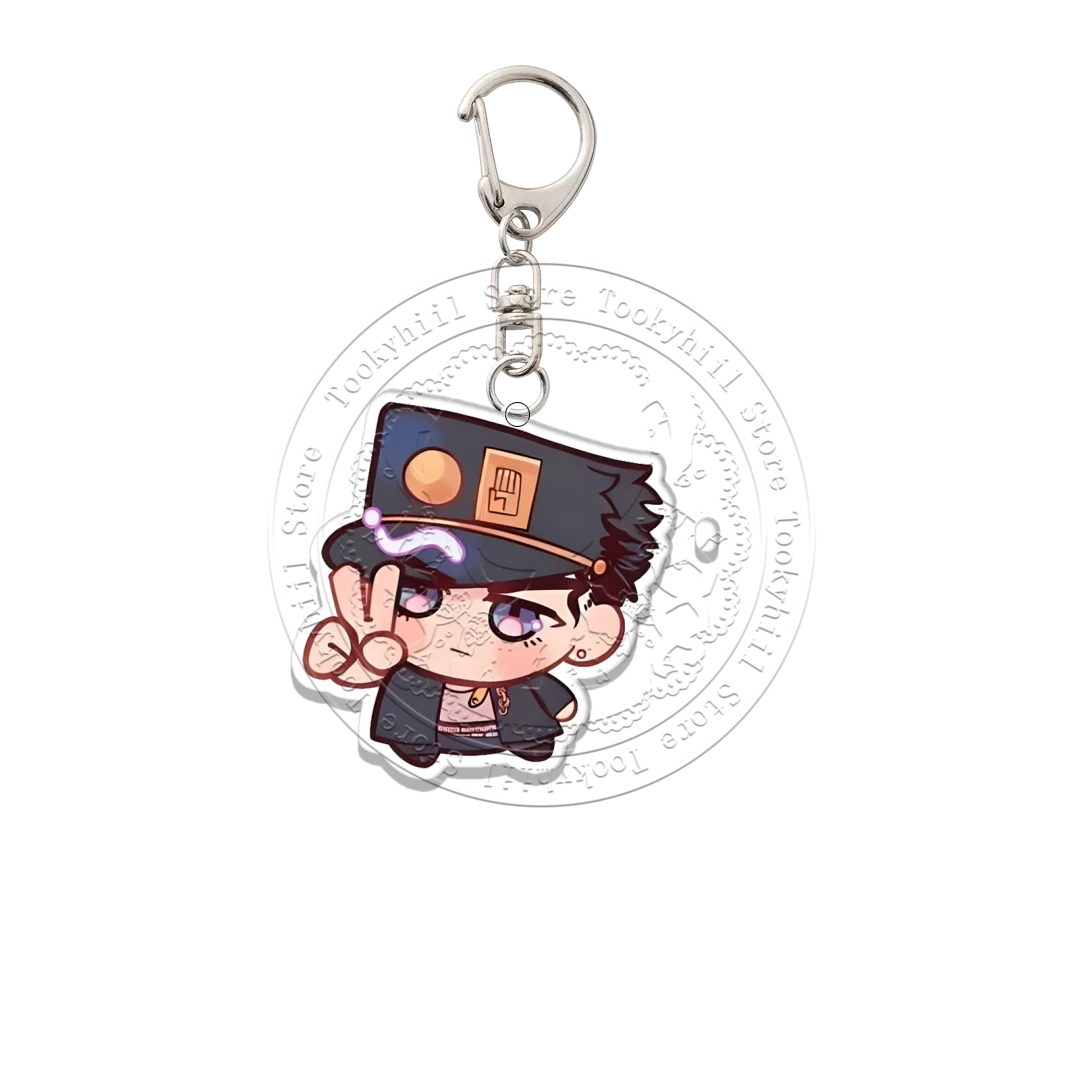 JoJo's Bizarre Adventure Acryl-Schlüsselanhänger Q-Version Dekoration Taschenanhänger Zubehör Studenten Anime Cartoon Geburtstagsgeschenk – Detail 7