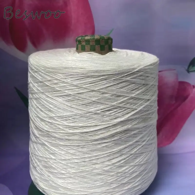 Luxurious Egyptian Cotton Lace Yarn – Soft, Glossy, and Skin-Friendly for DIY Shawls and Sweaters