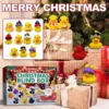 Christmas Advent Calendar With 24 Rubber Ducks 24 Days Countdown Calendar Rubber Ducky Bath Toy Creative Christmas Gifts 4