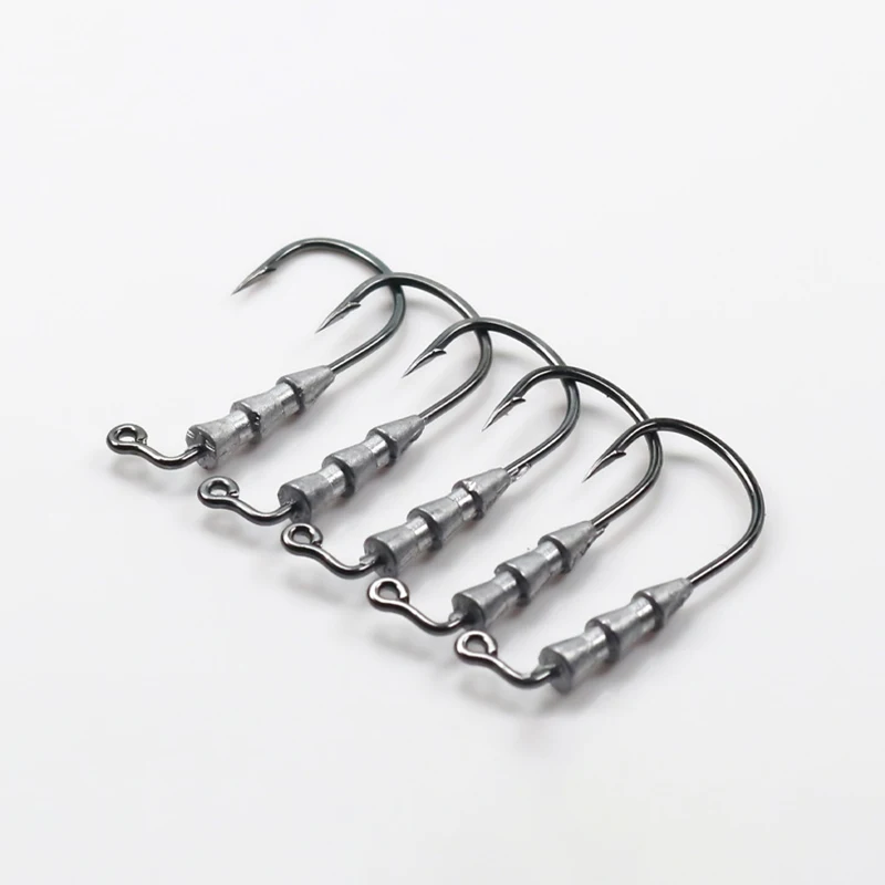20/40PCS Hover strolling Hooks 0.6g 1g Jig Head Hooks jigging hook High Carbon Steel Aberdeen Jig small fishing hook Bass Trout