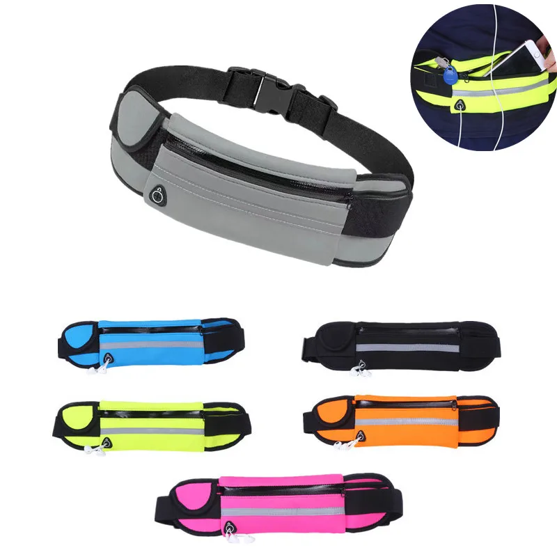 Sac de ceinture de sport professionnel imperméable pour hommes et femmes, pochette cachée pour téléphone portable