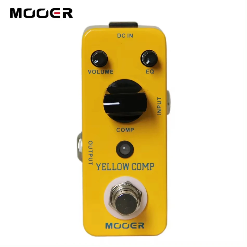 Mooer MCS2 Yellow Optical Compressor Effect Pedal Comp Electric Guitar Mini Guitar Pedal All Metal Shell True Bypass guitar effect pedal guitar effects pedal