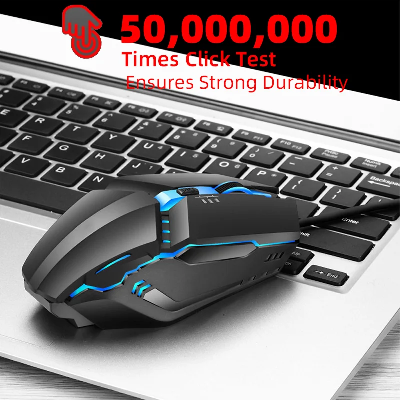 gaming mouse colorful led gaming mouse e-sports USB 5000 DPI Wired mice optical wired gamer for desktop laptop PC computer