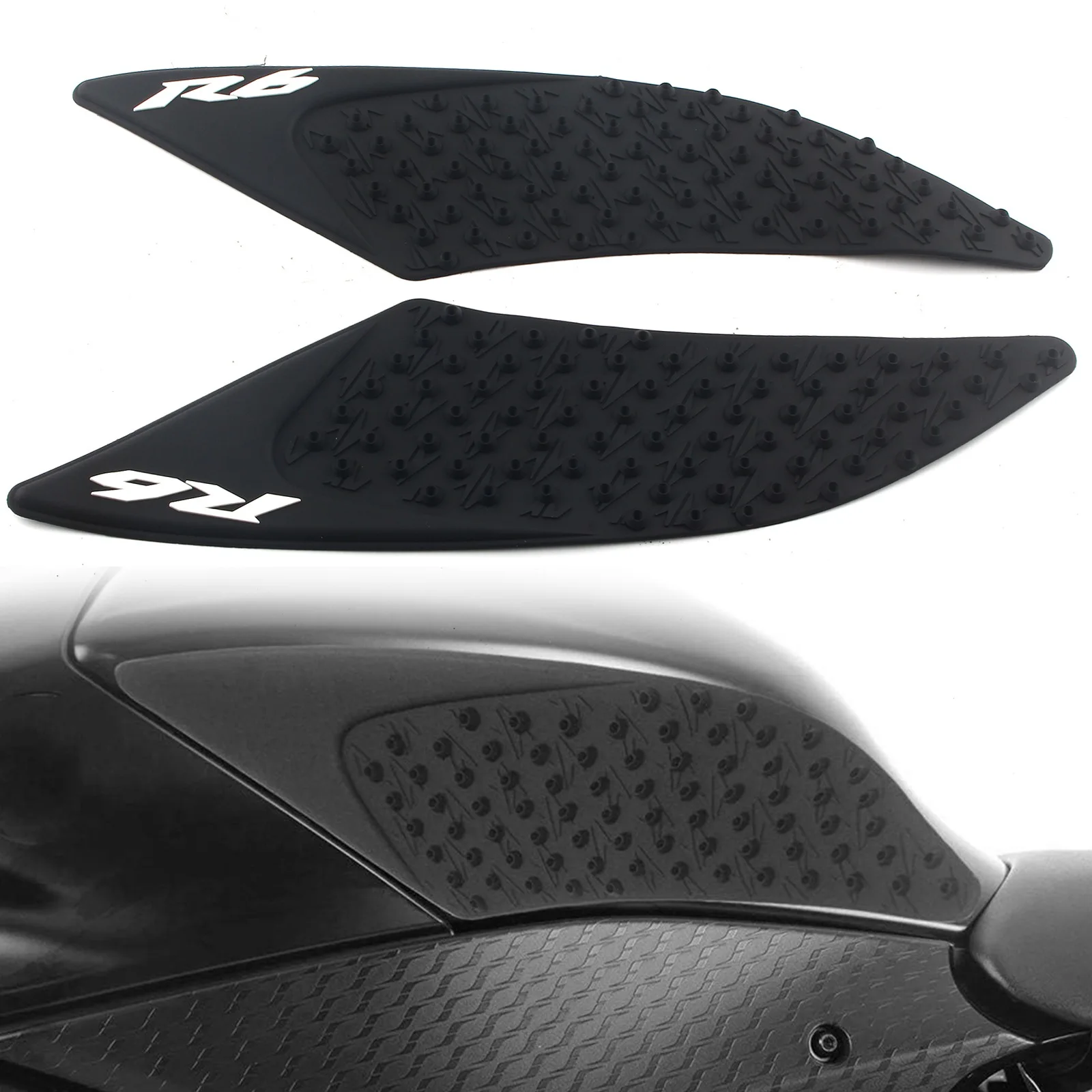 

Motorcycle Accessories Fuel Tank Side Protection Pads Motocross Knee Grip Anti-Slip Rubber Stickers For YAMAHA YZF R6 2017-2018