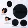 Wholesale Black Velet Powder Puffs with Box Makeup Sponges Wet Dry Use Setting Powder Pad Blush BB Cream Foundation Makeup Puff 2