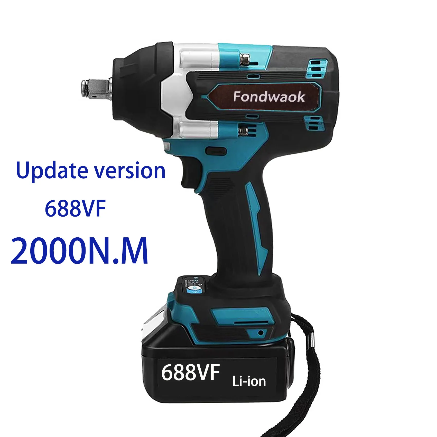 [Can Open Truck Tires] 2000N.m High Torque Electric Impact Wrench 1/2