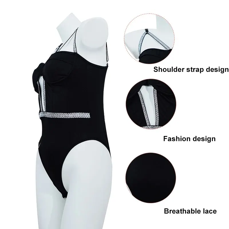 Women Jumpsuit Sexy Hollow Push Up Without Back With Adjustable Shoulder Straps