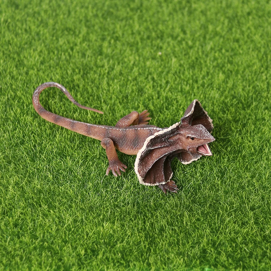 Statuette realistiche di rettili in plastica: camaleonte, drago di Komodo, drago barbuto, varano dal collare, iguana. Giocattoli educativi._voghion.com