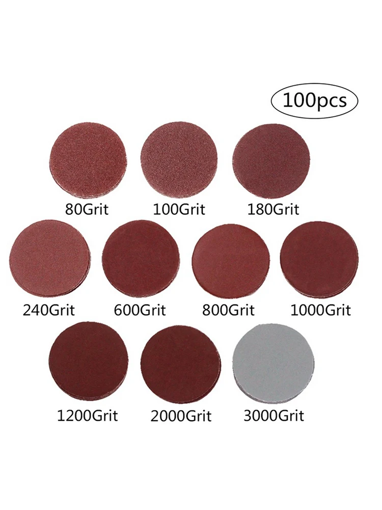 

Sanding Disc | 102pcs 2 Inch Sandpaper With Shank Backing Pad | 80-3000 Grit Sanding Disc Polishing