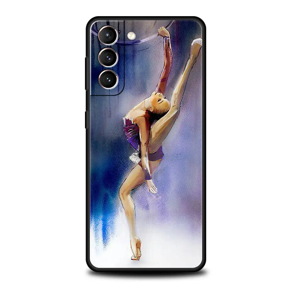 Artistic Gymnastics Watercolor Soft Silicone Phone Case