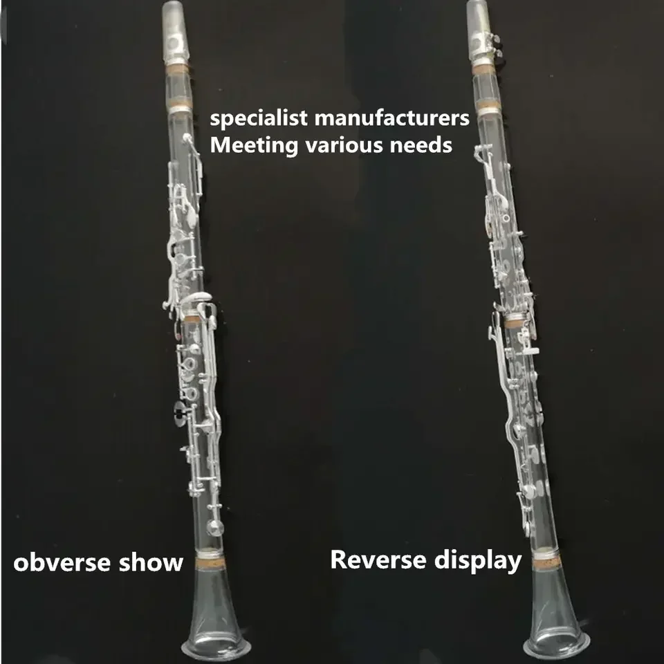Professional crystal G clarinet silver plated 18 keys instrument