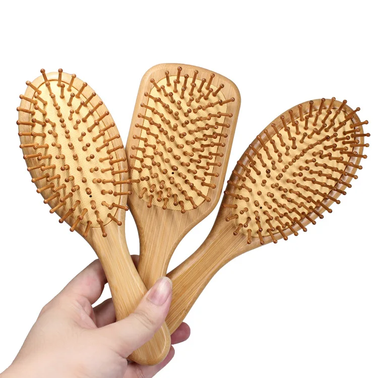 

Bamboo Combs Airbag Massage Hair Brush Anti-Static Tangling Curly Hair Reduce Women Hair Loss Improve Scalp Health Styling Tools