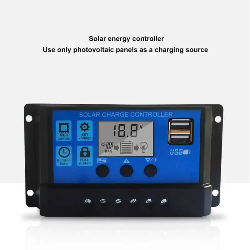 Portable Solar Power Kit 12V to 220V Inverter 30A 12V 24V Solar Charge Controller 18W 18V Panel