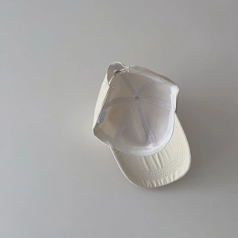 Pink Series Children Baseball Hat Fashion RP Letter Kids Peaked Cap Solid Color Cotton Outdoor Sun Visors Boy Girl Summer Bonnet 4