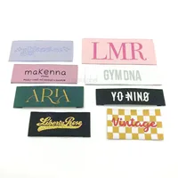 Custom Personalized Logo Damask Clothing woven Main Woven Labels For garment 2