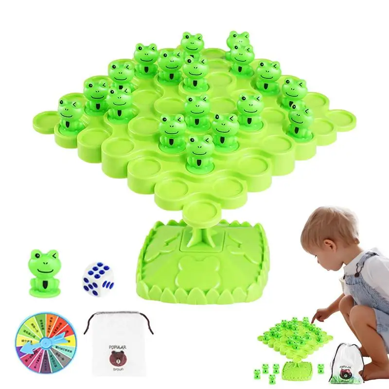 Balance Game Children's Puzzle Parent-Child Interactive Game Montessorie Early Educational Frog Toys For Kids Games Accessories