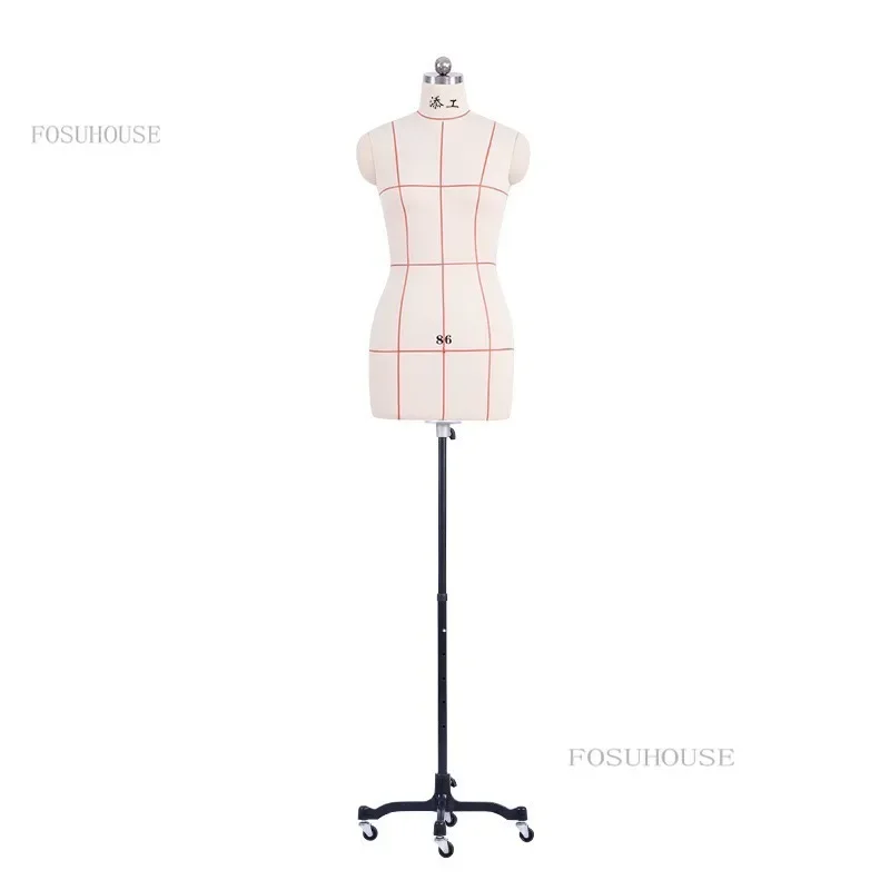 Maniquí de costura femenino para diseño de ropa, maniquí de sastre de  cuerpo superior, estante ajustable, modelo de Base de Metal, se puede  pinchar - AliExpress