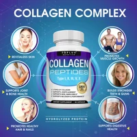 Collagen Peptides 1800มก. - สุขภาพเส้นผมและผิวหนัง, ต่อต้านวัย - ประเภท I,II,III,V,X, สุขภาพข้อต่อและกระดูก 3