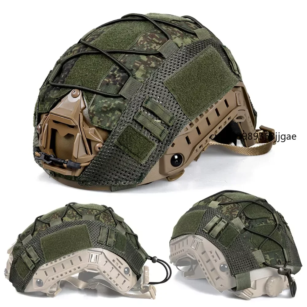

Tactical Helmet Cover for Fast MH PJ BJ OPS-Core Helmet Airsoft Paintball Army Military Helmet Cover Multicam with Elastic Cord