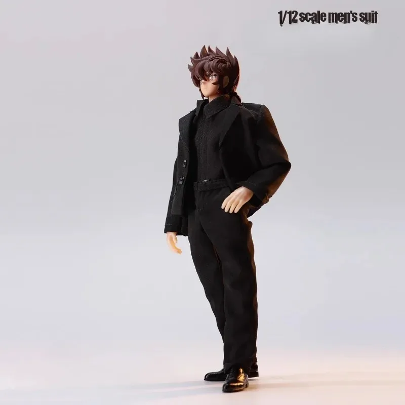 ACG-47 1/12 스케일 취미 트렌드 서양식 의류 남성 정장 셔츠 바지 세트 모델 장식 6인치 군인 액션 피규어 바디에 적합