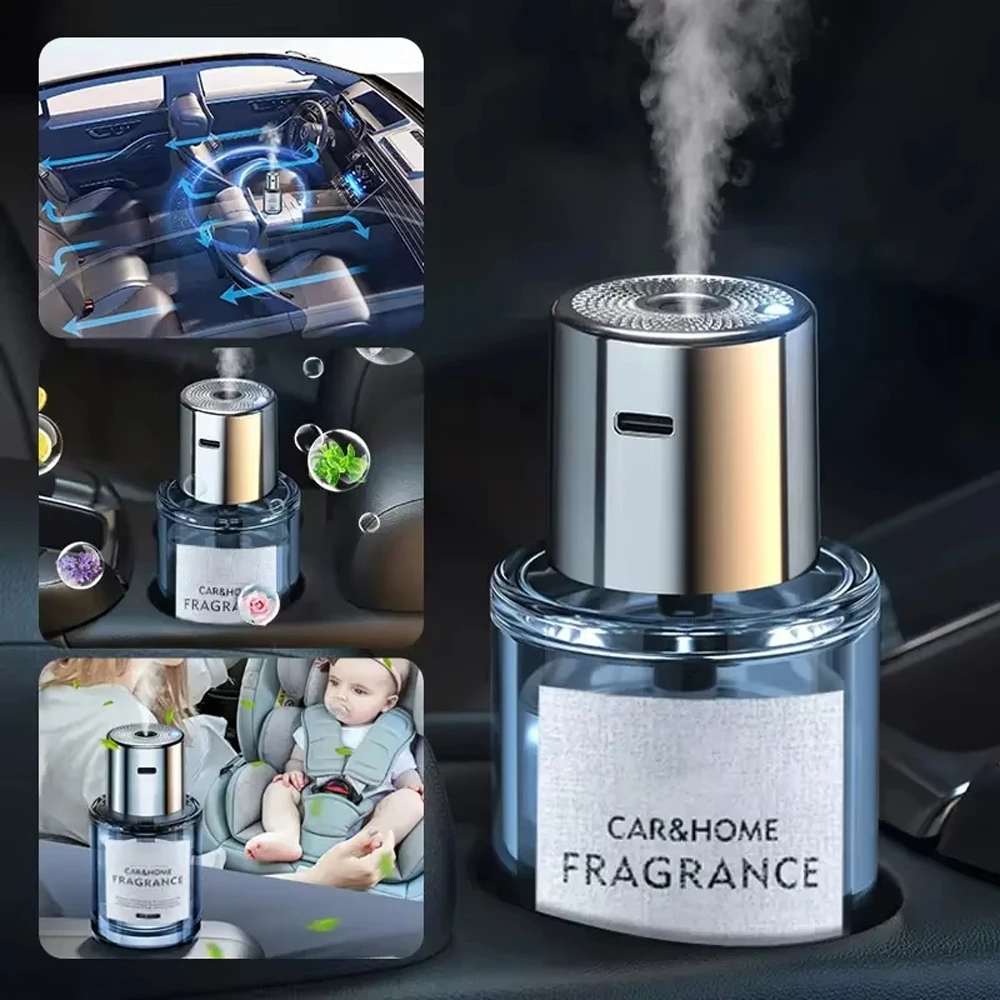 Smart Car Nano Aromatherapy Sprayer,160ml Perfume Container,Auto On/OffBaby-Mom Friendly,Healthy Plant Extracts for Vehicle 5