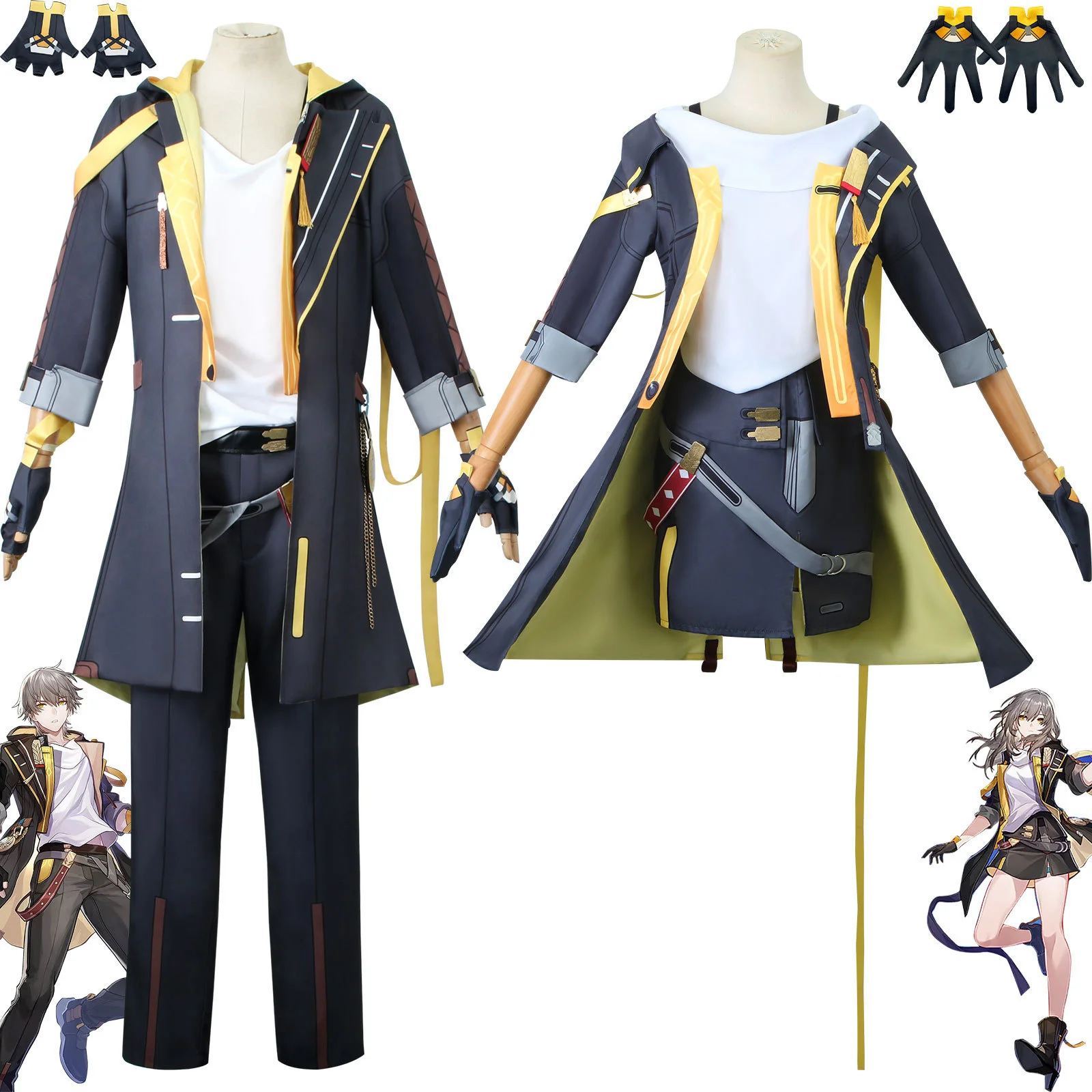 

Game Honkai: Star Rail Trailblazer Female Protagonist Cosplay Costumes Anime Suit Women Fancy Dress Outfit Wig Halloween Party