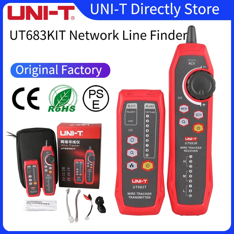 UNIT UT683KIT Lan Tester Network Wire Tracer Cable Tracker RJ45
