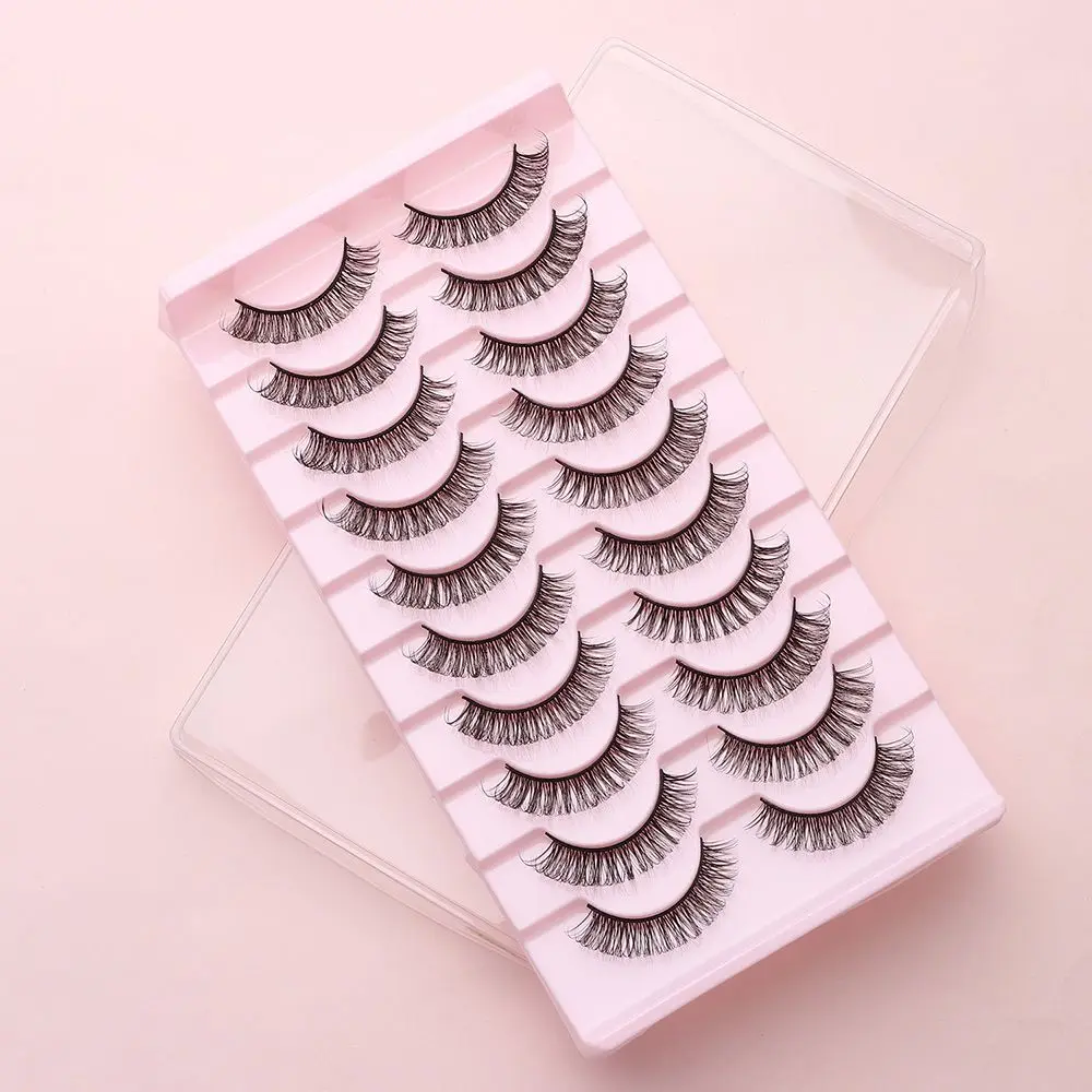 New Lashes DD Curl 10-23mm Russian Volumes False Eyelashes 3D Mink Eyelashes Reusable Fluffy False Lashes eyelashes extensions