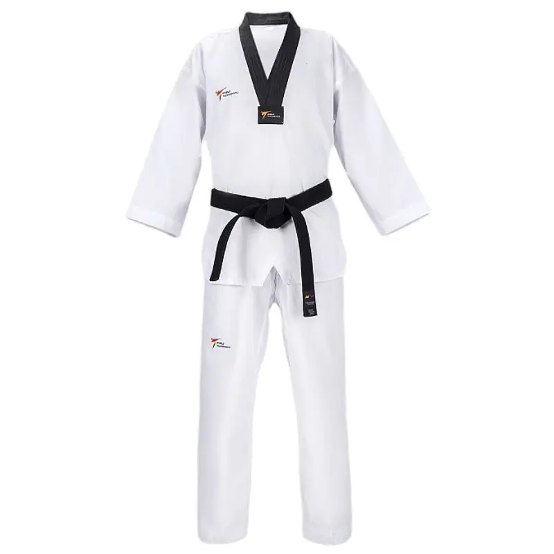 TKD Customize Patten Clothing White Taekwondo Uniforms WTF Karate Judo Dobok Children Adult Size Unisex Long Sleeve Gi Uniform