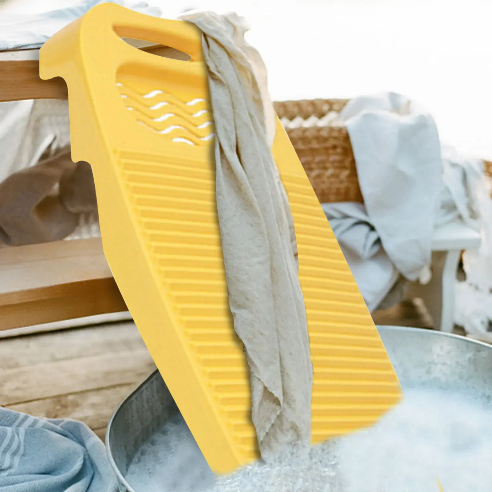 Wash Board Thickened Hand Wash Laundry Boards Dirty Clothes Washboard with Soap Holder Design for Underwear Lingerie Cleaning laundry board