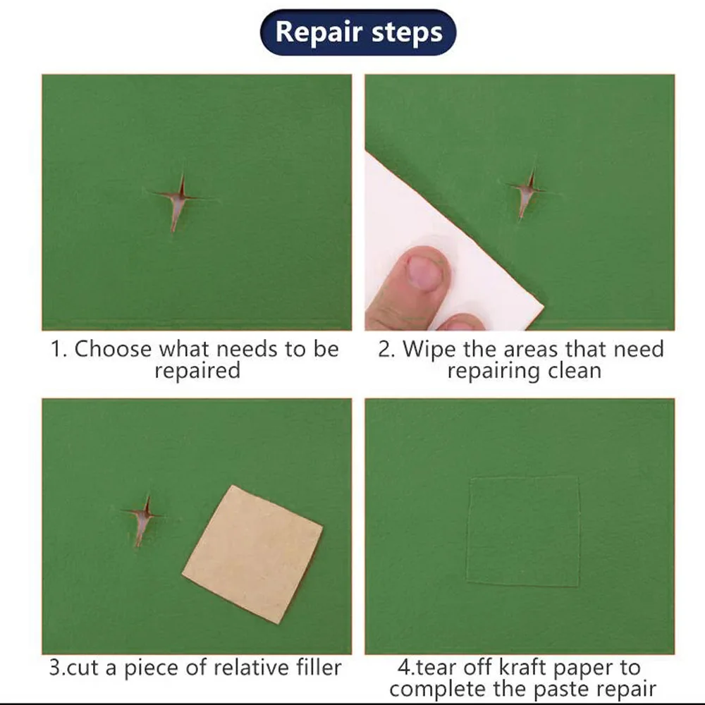 Leather Repair Patch self Adhesive Repair tape for Damaged Leather Furniture Sofa Seating Car Seats Goods