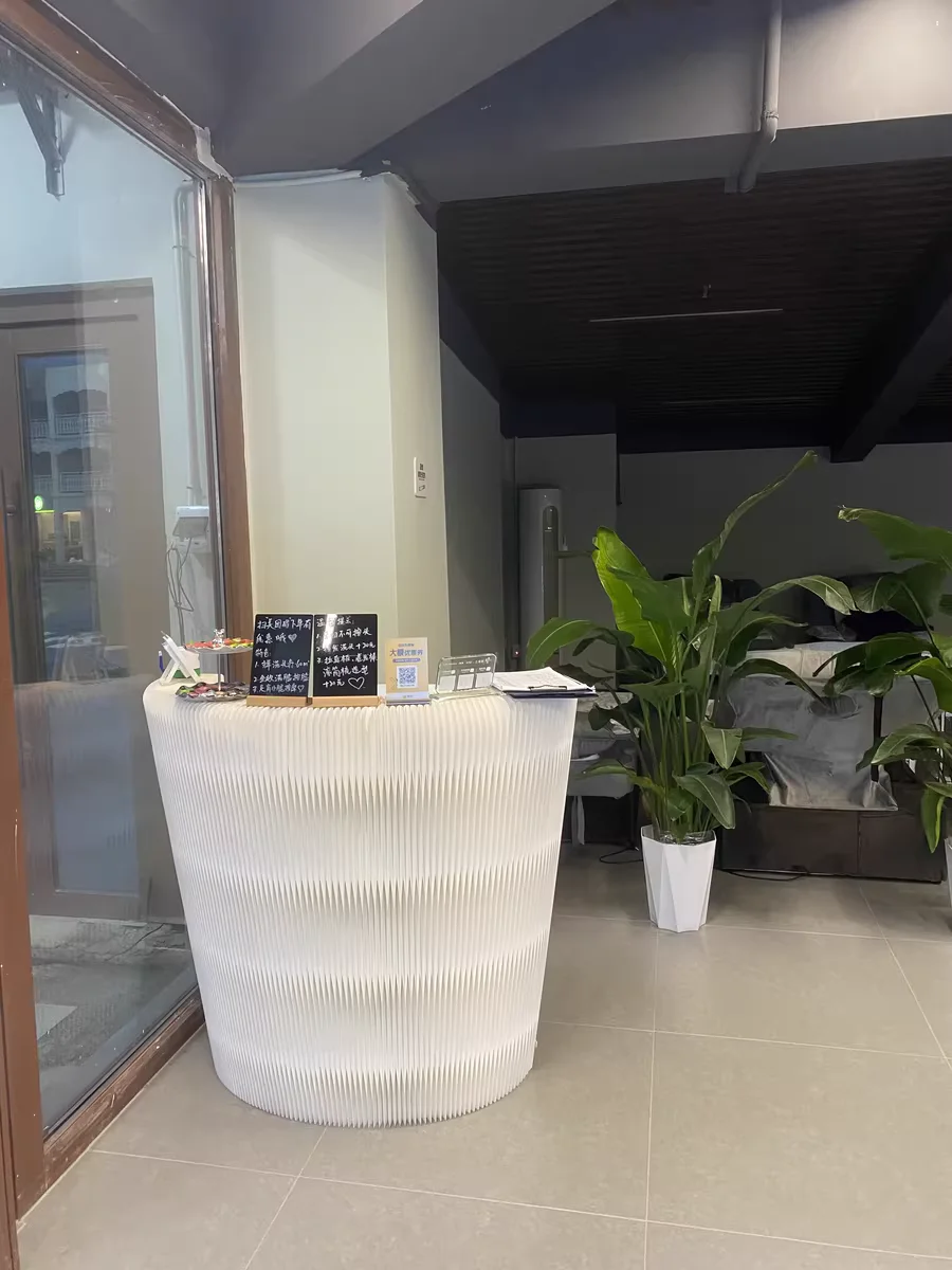 Modern minimalist commercial office reception desk, clothing store, convenience bar, exhibition information desk GN645TB
