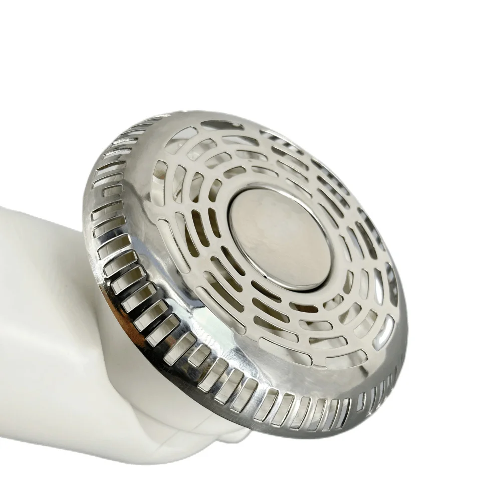 90mm Stainless Cover Ring Shape Bathtub Backwater Suction Cover PVC Body Massage Bathtub Suction Drainer Hot Tub Backwater Drain
