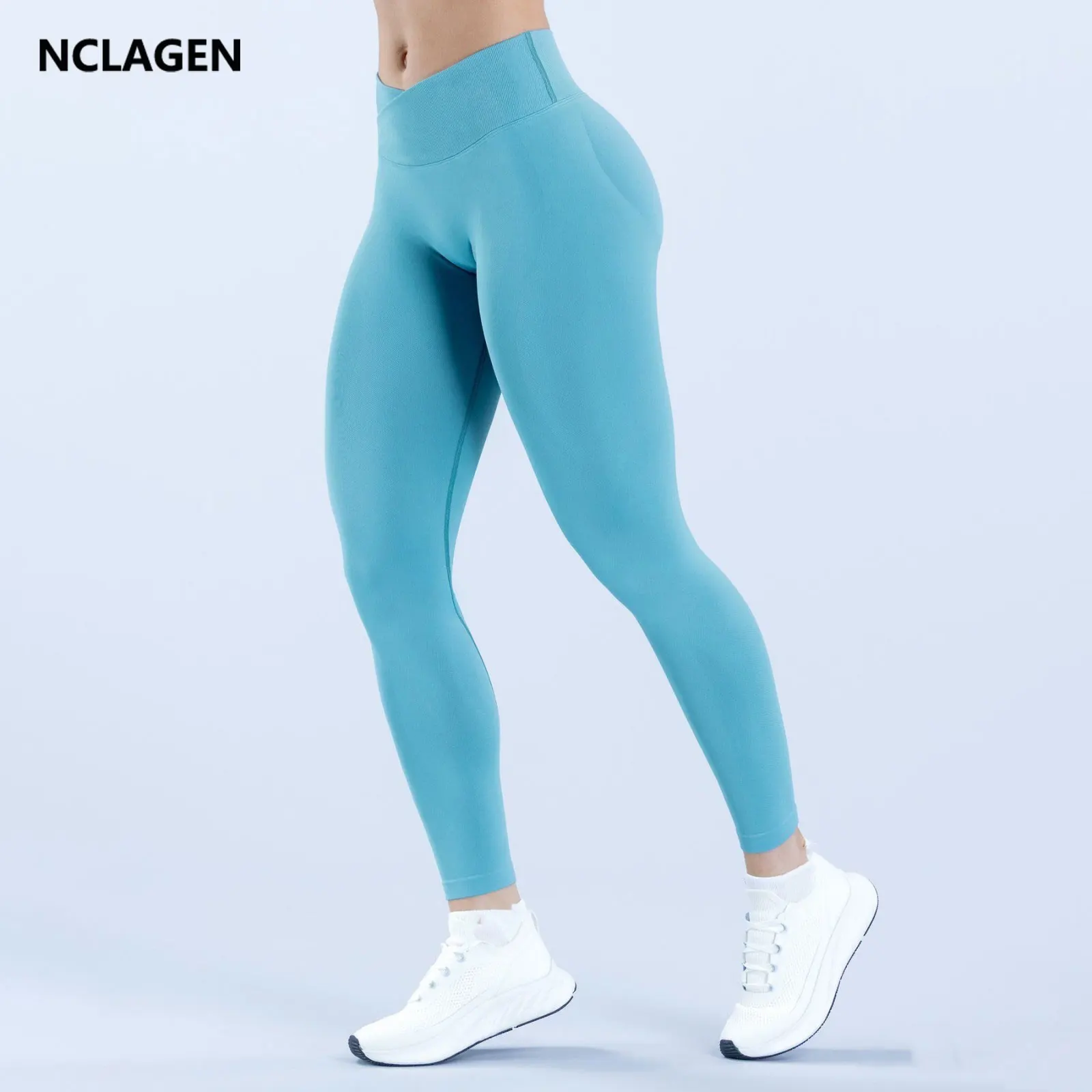 Legging Fitness Crossover Femme Taille Haute
