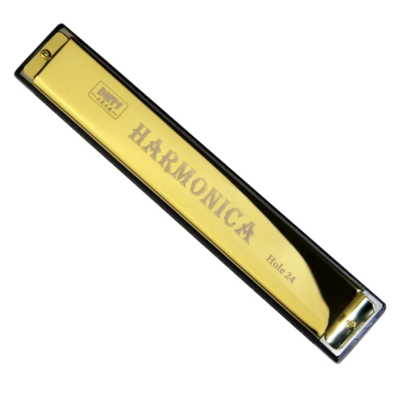 24 Holes Octave-tuned Metal Harmonica Key of C 1pcs