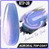 New Aurora Flash Top Coat for Nail Art No Wipe Dot Top Coat Glitter Laser Flake Glossy Topcoat Varnish Seal UV Gel Polish 8ml 4