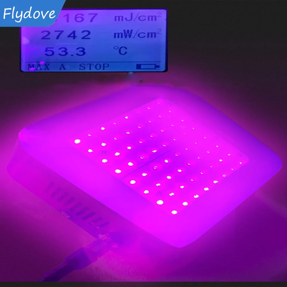 High-strength 405nm 365nm 395nm High Density UV Lamp UV Glue Shadowless Glue, Paint Ink Glossy Green Light Baking Lamp