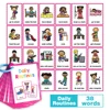 12 Thems Kids Montessori English Words Learning Cards High Frequency Words Vocabulary Building Teaching Aids Classroom Toys 4