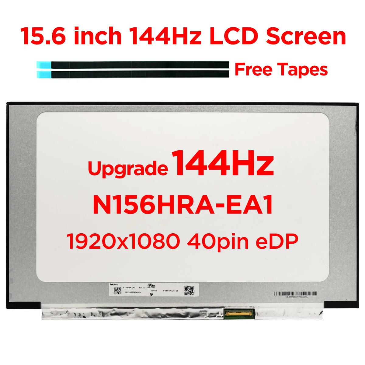 

New 15.6" IPS 144Hz Laptop LCD Screen N156HRA-EA1 LM156LF2F01 LM156LF2F03 B156HAN08.4 Matrix Display Panel FHD 1920x1080